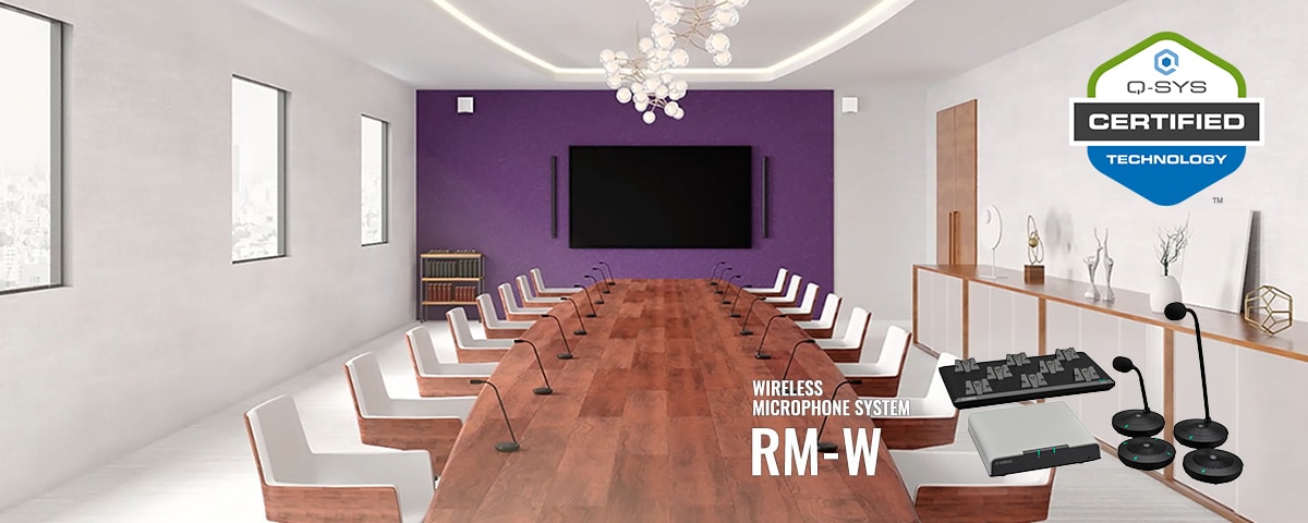 Yamaha releases Q-SYS Certified Plugin for RM-W wireless microphones