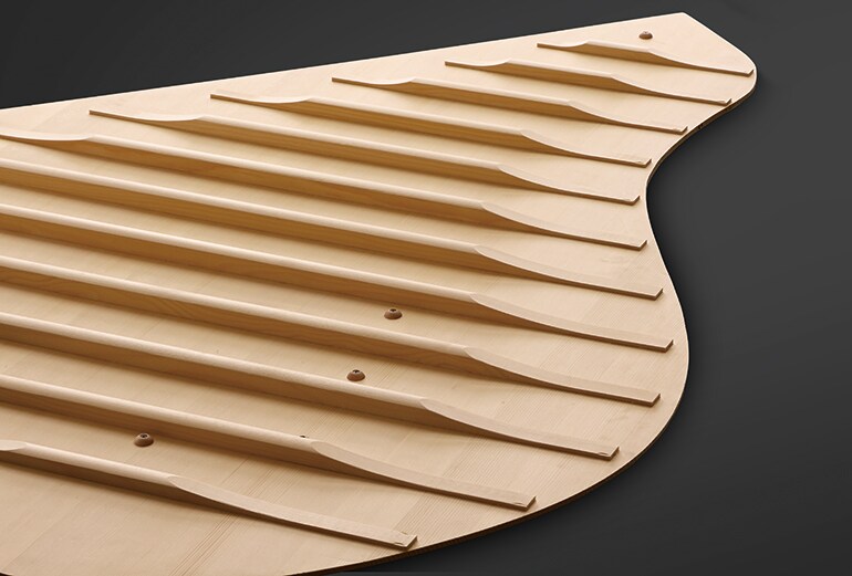 Image descriptive de la table d'harmonie conçue exclusivement pour l'espressivo