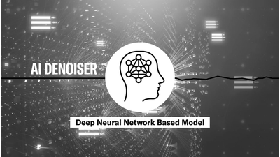 Illustration représentant le concept de débruitage IA