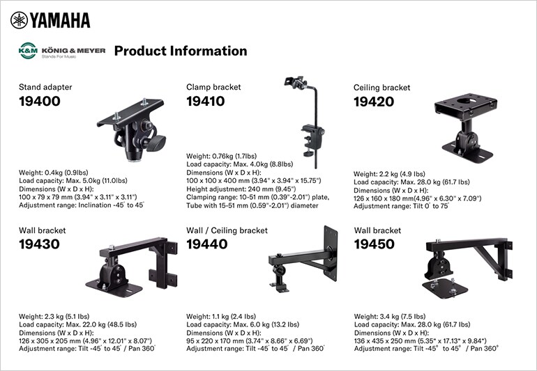 Supports généraux König & Meyer