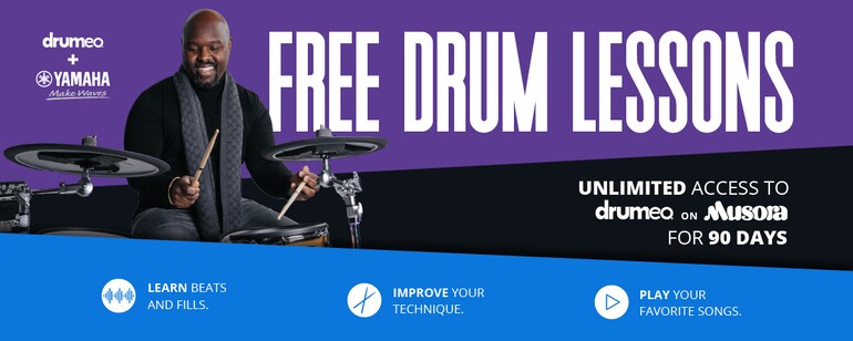 Drumeo Campaign banner