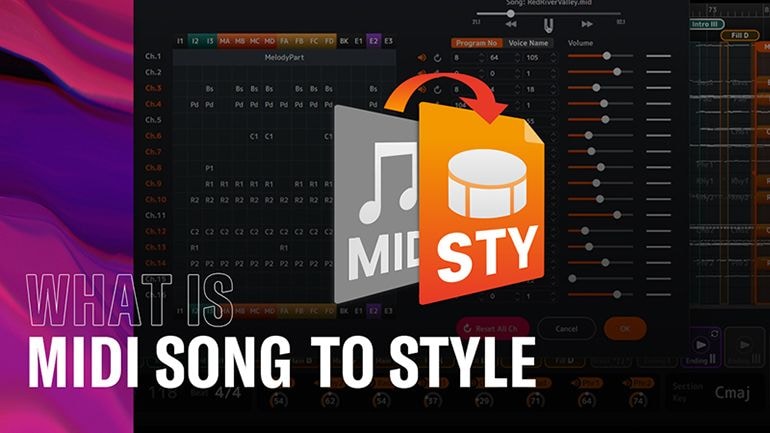 Video thumbnail of MIDI Song to Style