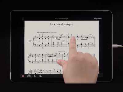 PDF sheet music displayed on a smart device