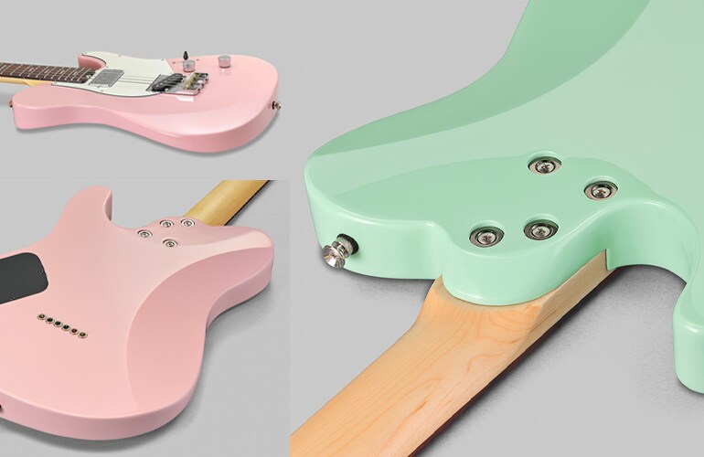 Forme du cprps de la Pacifica SC Standard Plus avec travail des contours pour une meilleure jouabilité