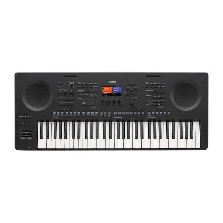 Vue de dessus du clavier arrangeur Yamaha PSR-SX620