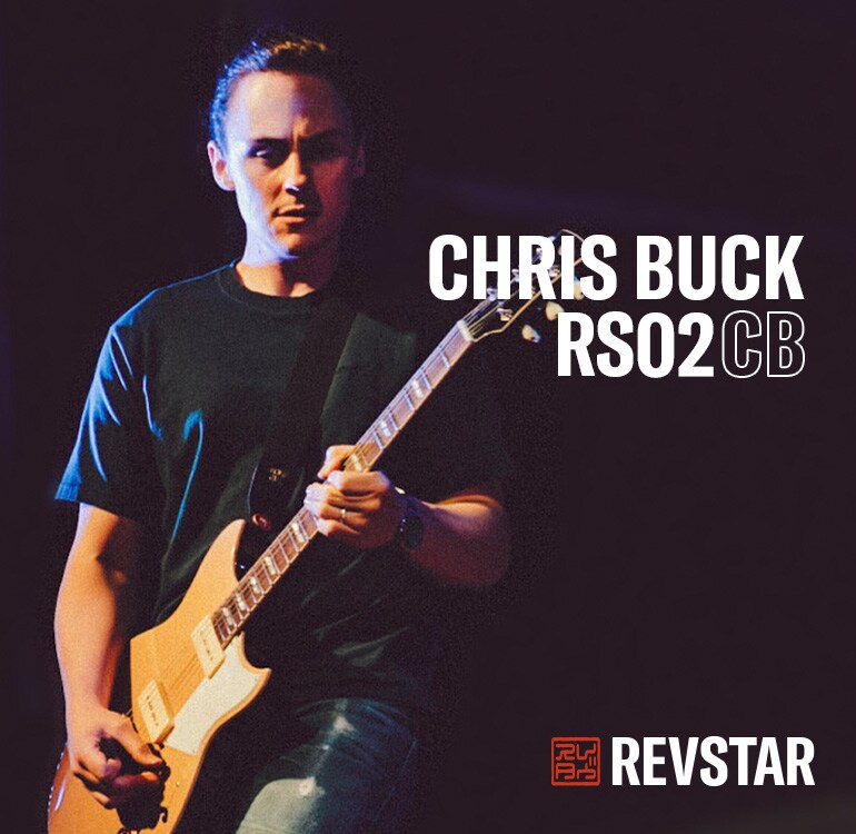 Chris Buck en concert avec sa Revstar RS02CB Signature