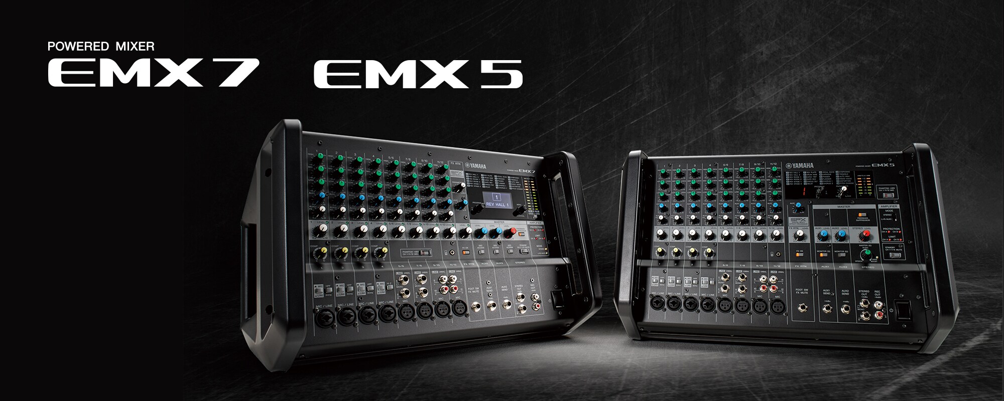EMX7/EMX5 - Présentation - Consoles de mixage - Produits