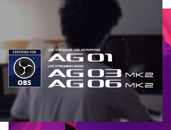 Yamaha AG01/AG03MK2/AG06MK2: OBS Certified Devices