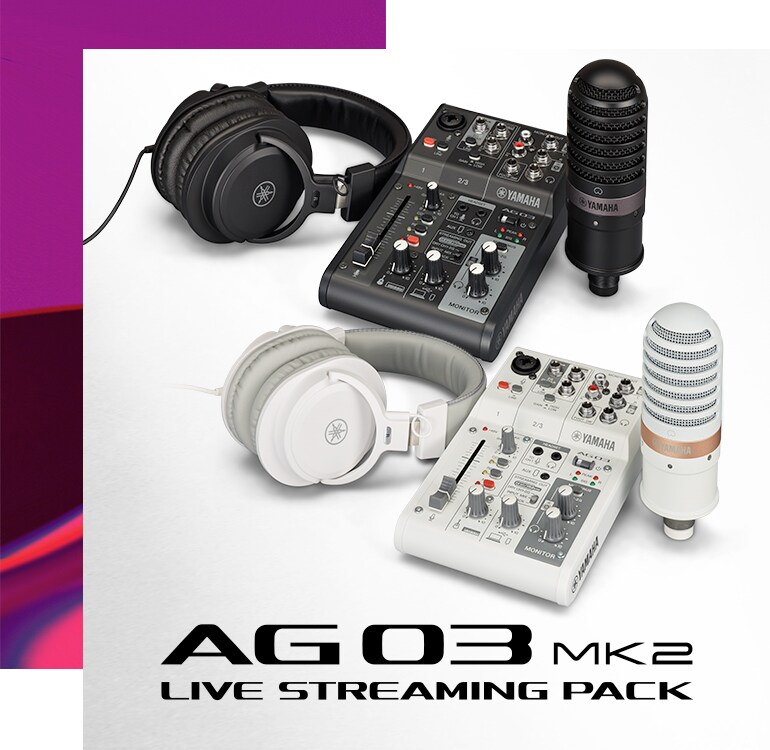 Y*a様 YAMAHA AG03 MK2 LIVE STREAMING PACK AG03MK2 LSPK - Présentation - Série AG - Consoles de mixage