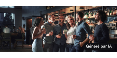 GÉNÉRÉ PAR IA - Scene image of Bars