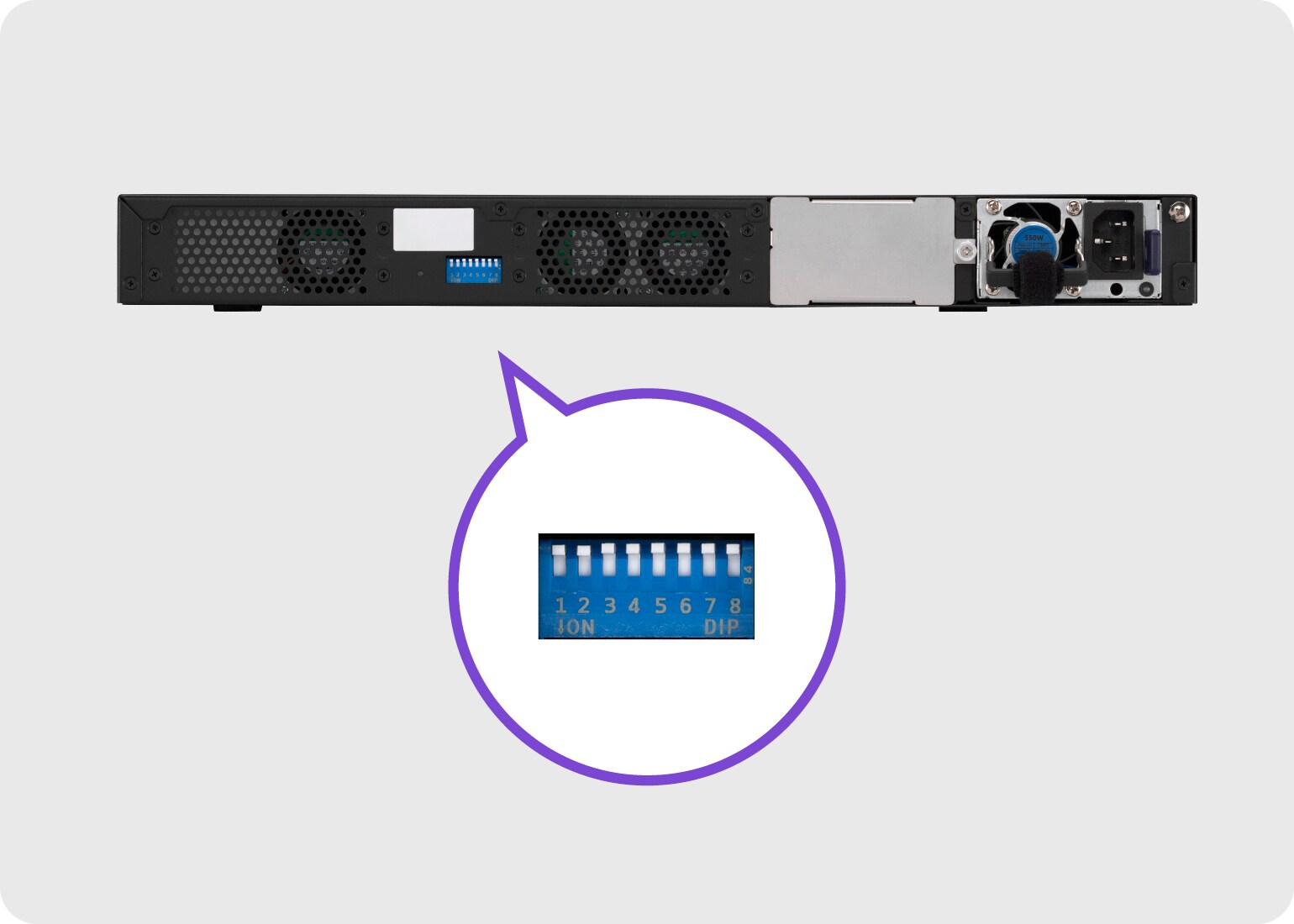 Configuration sans ordinateur via des commutateurs DIP