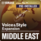 Middle East (Pre-installed Expansion Pack - Yamaha Expansion Manager compatible data)