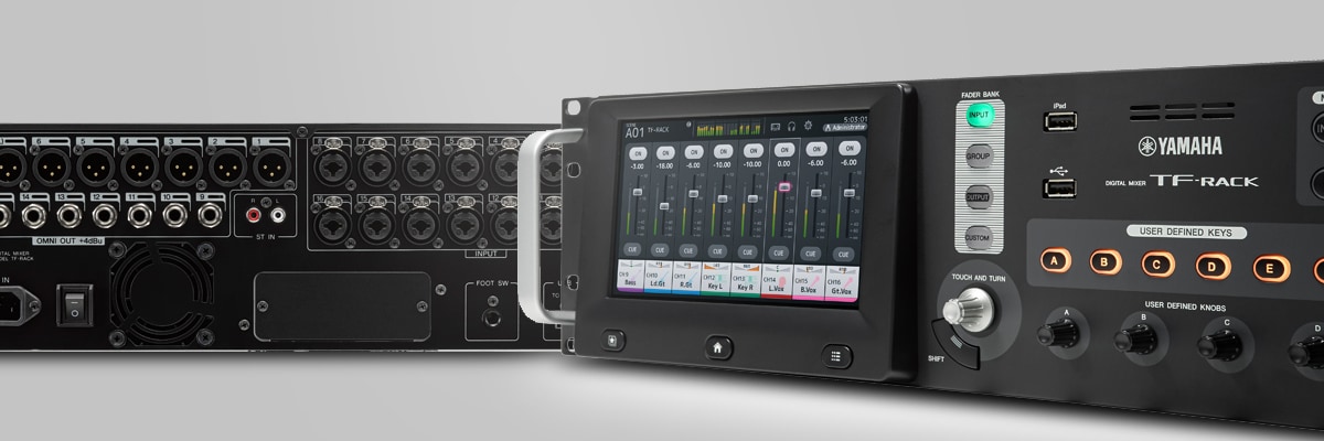TF-RACK - Présentation - Consoles de mixage - Produits